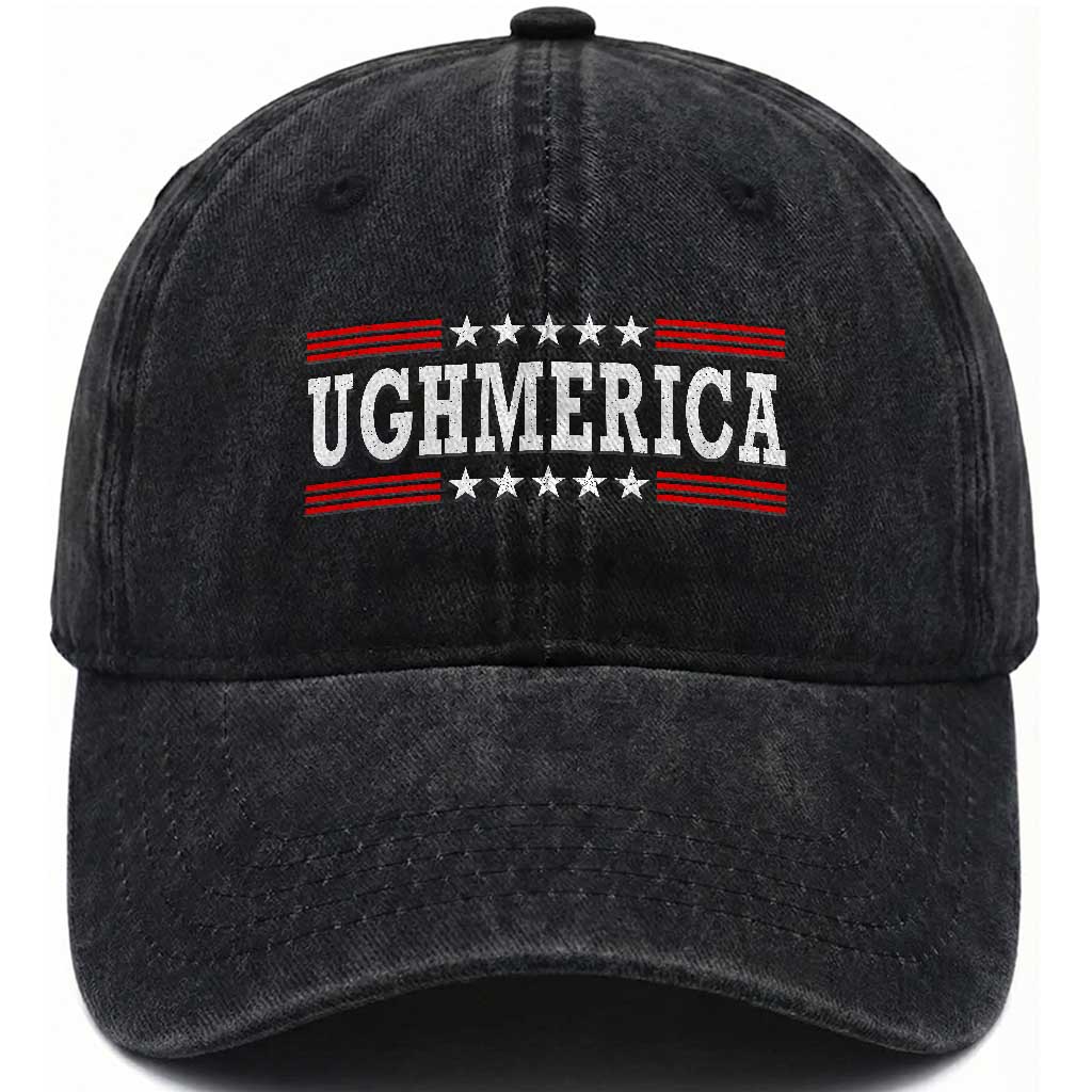 Ughmerica Anti 4th of July Washed Cotton Baseball Cap