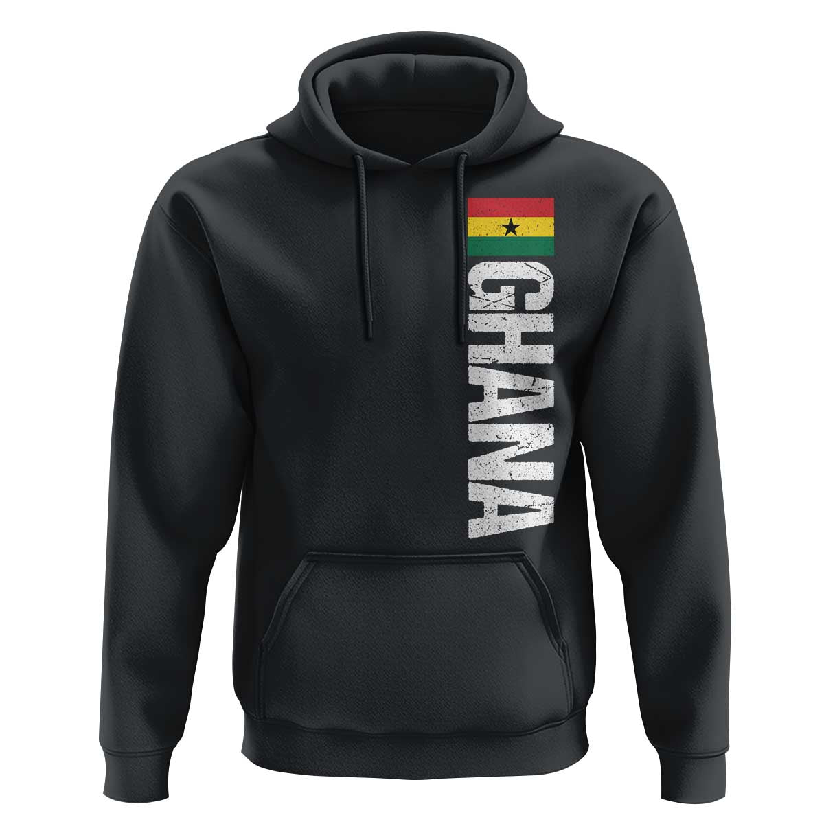 Distressed Ghana Flag Hoodie Vintage Ghanese Flag Africa Ghanaian Heritage