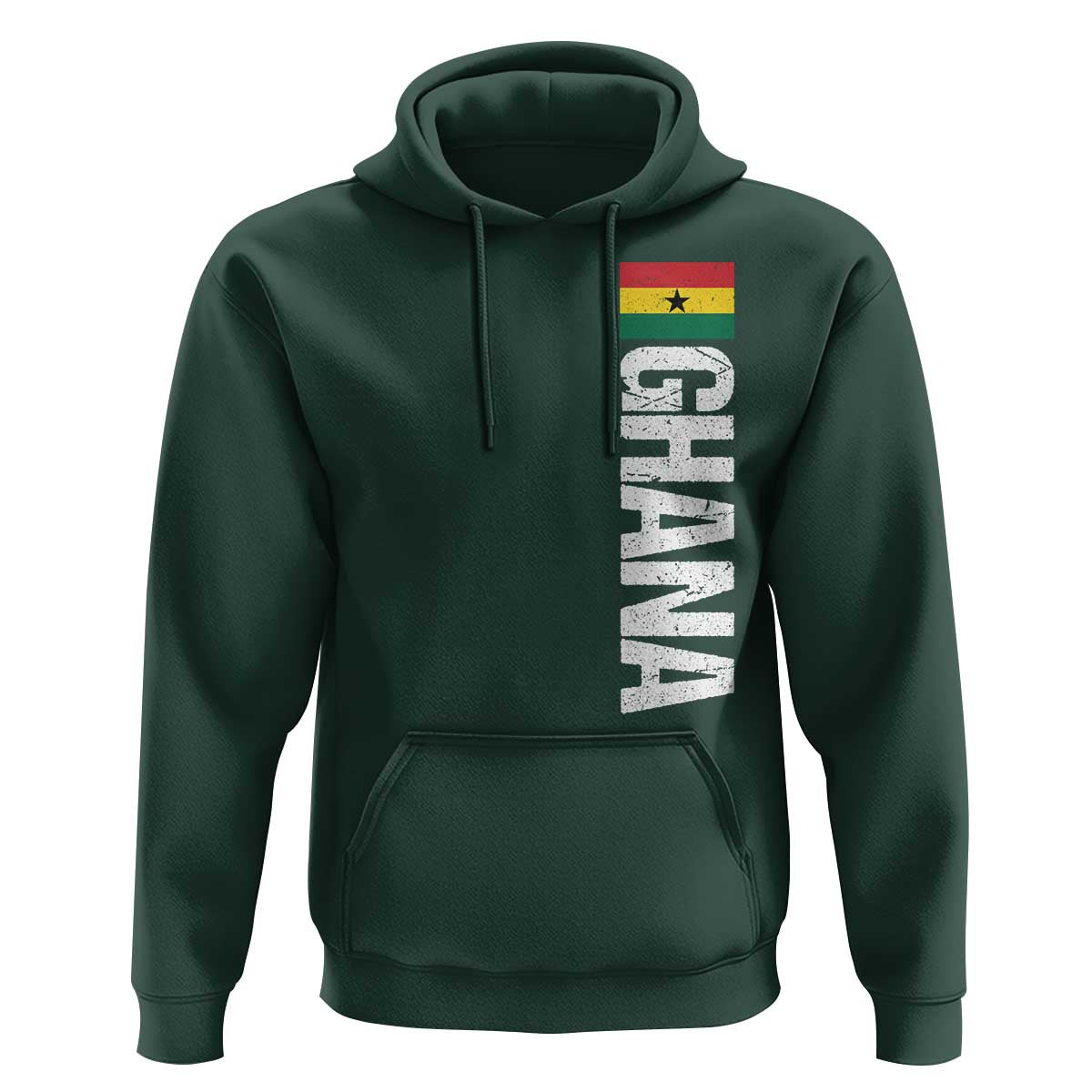 Distressed Ghana Flag Hoodie Vintage Ghanese Flag Africa Ghanaian Heritage