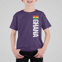 Distressed Ghana Flag T Shirt For Kid Vintage Ghanese Flag Africa Ghanaian Heritage