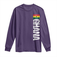 Distressed Ghana Flag Long Sleeve Shirt Vintage Ghanese Flag Africa Ghanaian Heritage