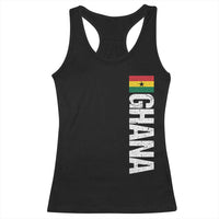 Distressed Ghana Flag Racerback Tank Top Vintage Ghanese Flag Africa Ghanaian Heritage