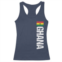 Distressed Ghana Flag Racerback Tank Top Vintage Ghanese Flag Africa Ghanaian Heritage