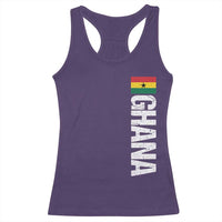 Distressed Ghana Flag Racerback Tank Top Vintage Ghanese Flag Africa Ghanaian Heritage