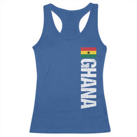 Distressed Ghana Flag Racerback Tank Top Vintage Ghanese Flag Africa Ghanaian Heritage