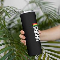 Distressed Ghana Flag Skinny Tumbler Vintage Ghanese Flag Africa Ghanaian Heritage