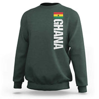 Distressed Ghana Flag Sweatshirt Vintage Ghanese Flag Africa Ghanaian Heritage