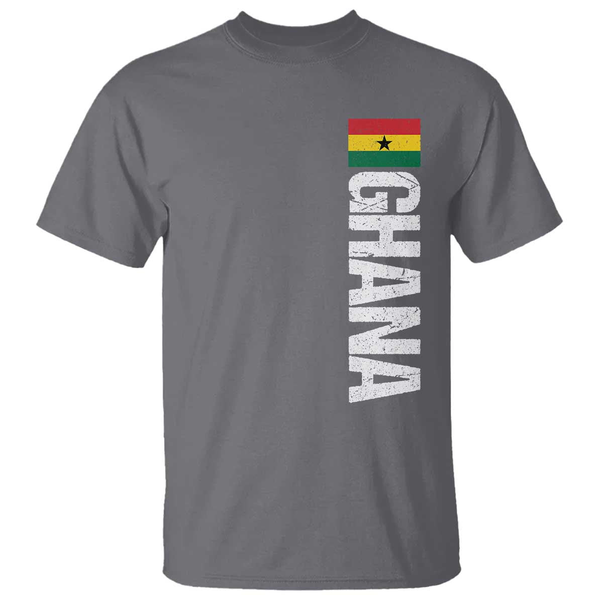 Distressed Ghana Flag T Shirt Vintage Ghanese Flag Africa Ghanaian Heritage