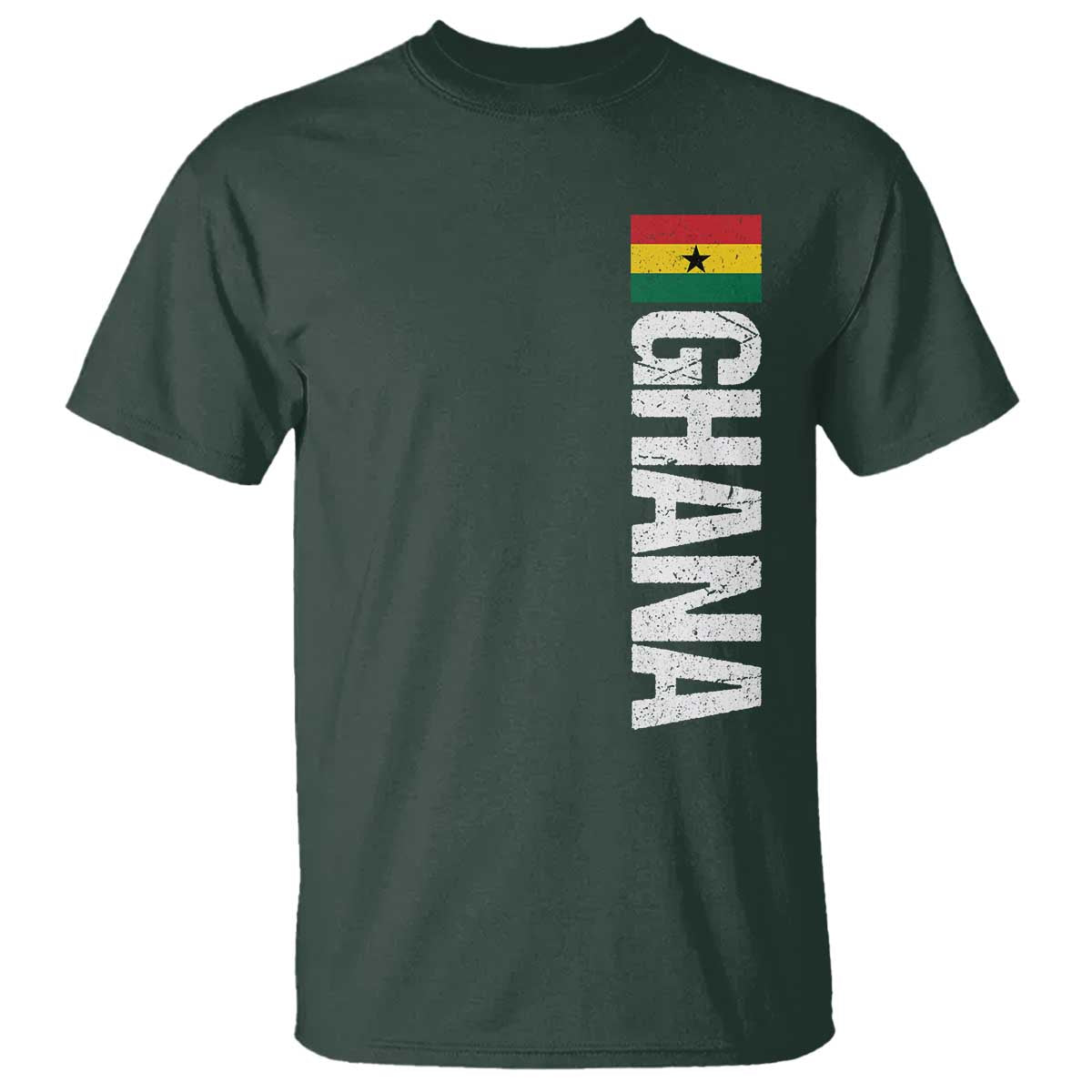Distressed Ghana Flag T Shirt Vintage Ghanese Flag Africa Ghanaian Heritage
