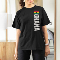 Distressed Ghana Flag T Shirt For Women Vintage Ghanese Flag Africa Ghanaian Heritage