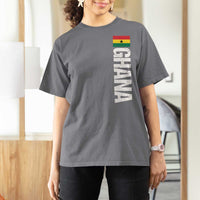 Distressed Ghana Flag T Shirt For Women Vintage Ghanese Flag Africa Ghanaian Heritage