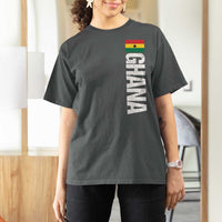 Distressed Ghana Flag T Shirt For Women Vintage Ghanese Flag Africa Ghanaian Heritage