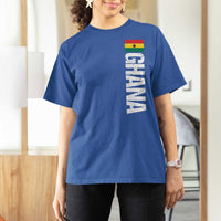 Distressed Ghana Flag T Shirt For Women Vintage Ghanese Flag Africa Ghanaian Heritage