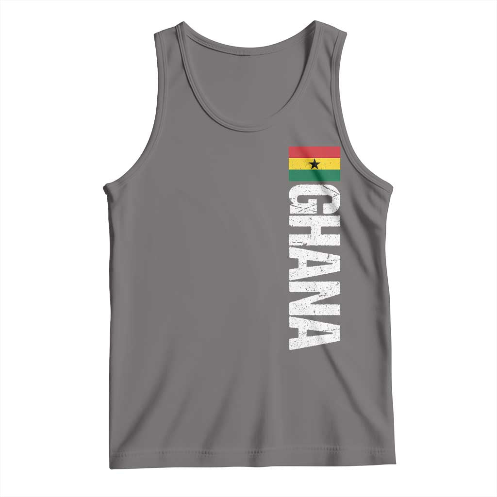 Distressed Ghana Flag Tank Top Vintage Ghanese Flag Africa Ghanaian Heritage