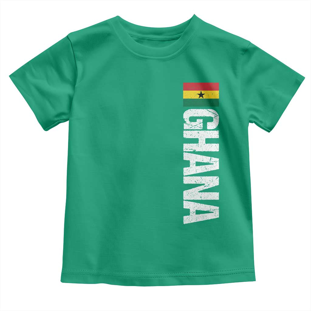 Distressed Ghana Flag Toddler T Shirt Vintage Ghanese Flag Africa Ghanaian Heritage