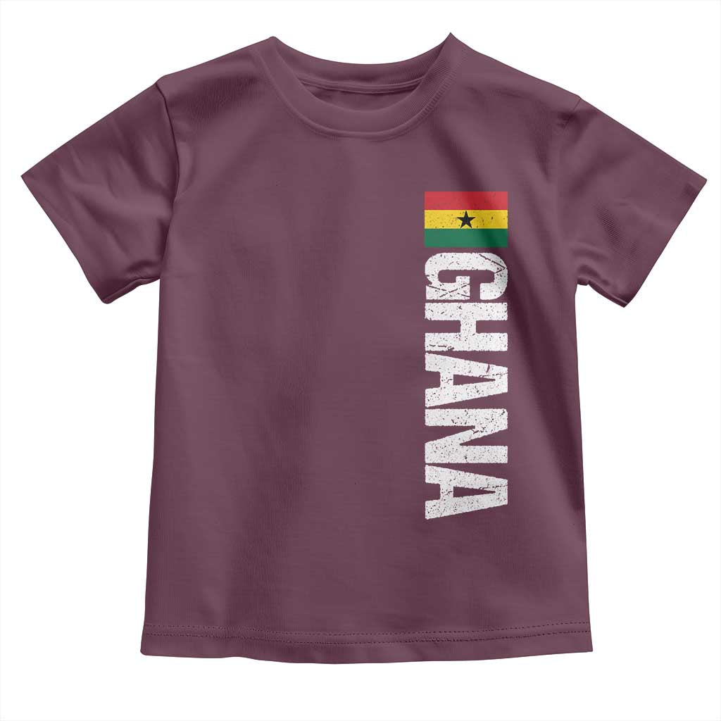 Distressed Ghana Flag Toddler T Shirt Vintage Ghanese Flag Africa Ghanaian Heritage