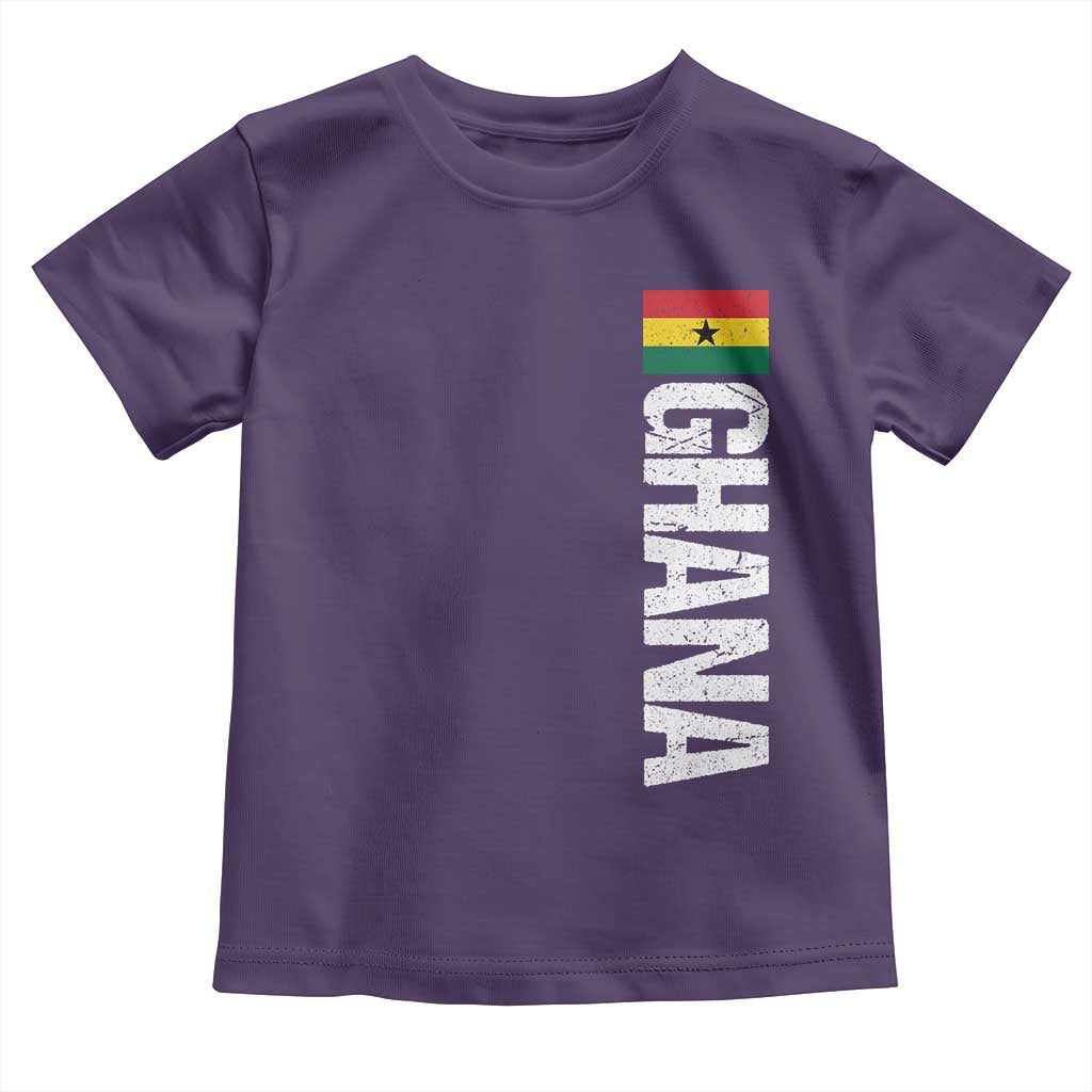 Distressed Ghana Flag Toddler T Shirt Vintage Ghanese Flag Africa Ghanaian Heritage