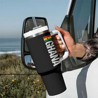 Distressed Ghana Flag Tumbler With Handle Vintage Ghanese Flag Africa Ghanaian Heritage