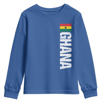 Distressed Ghana Flag Youth Sweatshirt Vintage Ghanese Flag Africa Ghanaian Heritage