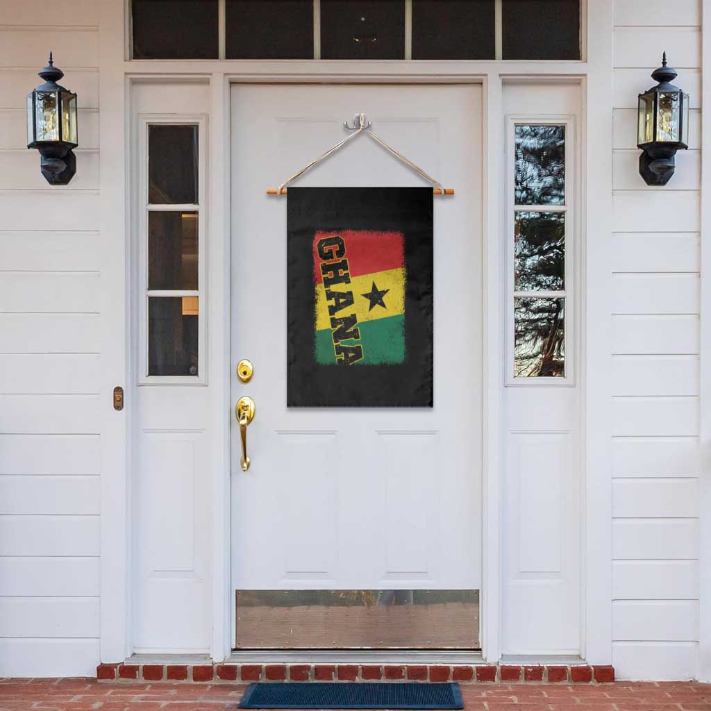 Vintage Distressed Ghana Flag Garden Flag Ghanaian Heritage Africa Ghanese Roots