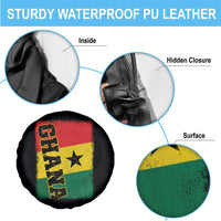 Vintage Distressed Ghana Flag Spare Tire Cover Ghanaian Heritage Africa Ghanese Roots