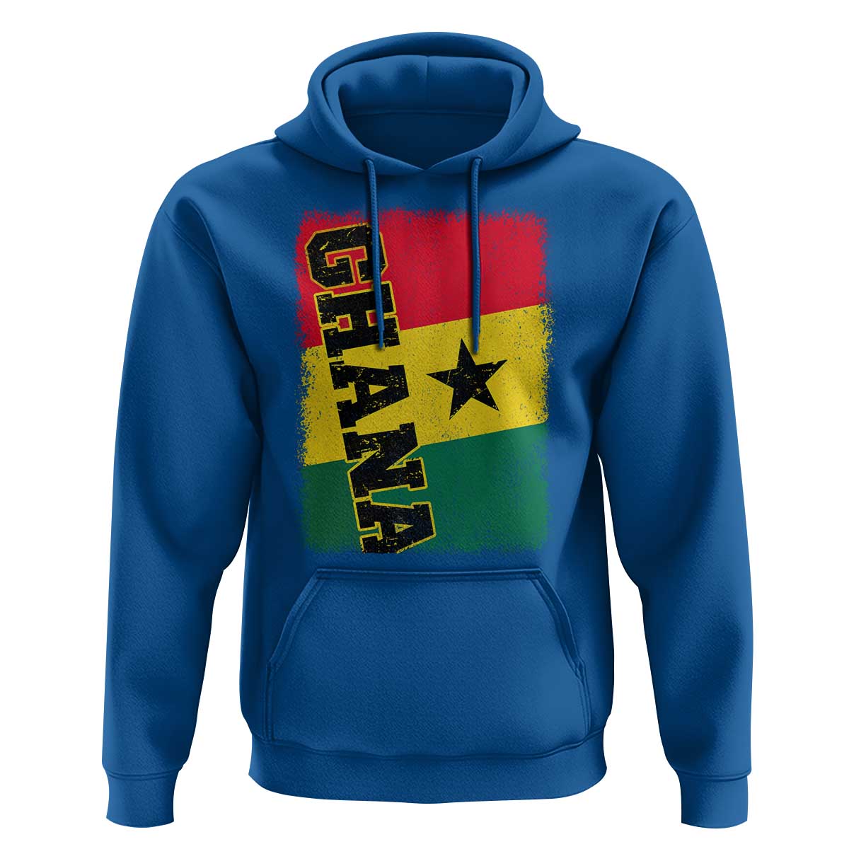 Vintage Distressed Ghana Flag Hoodie Ghanaian Heritage Africa Ghanese Roots