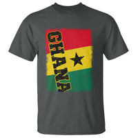 Vintage Distressed Ghana Flag T Shirt Ghanaian Heritage Africa Ghanese Roots