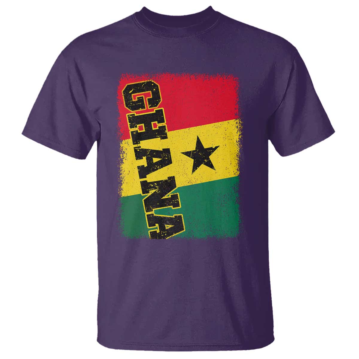 Vintage Distressed Ghana Flag T Shirt Ghanaian Heritage Africa Ghanese Roots