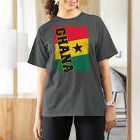 Vintage Distressed Ghana Flag T Shirt For Women Ghanaian Heritage Africa Ghanese Roots
