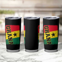 Vintage Distressed Ghana Flag Tumbler Cup Ghanaian Heritage Africa Ghanese Roots