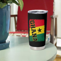 Vintage Distressed Ghana Flag Tumbler Cup Ghanaian Heritage Africa Ghanese Roots