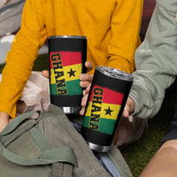 Vintage Distressed Ghana Flag Tumbler Cup Ghanaian Heritage Africa Ghanese Roots
