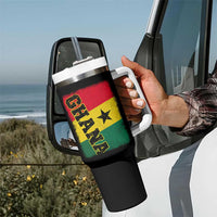 Vintage Distressed Ghana Flag Tumbler With Handle Ghanaian Heritage Africa Ghanese Roots