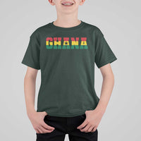 Ghana Flag T Shirt For Kid Varsity Lettering Design Ghanaian Pride Heritage Graphic