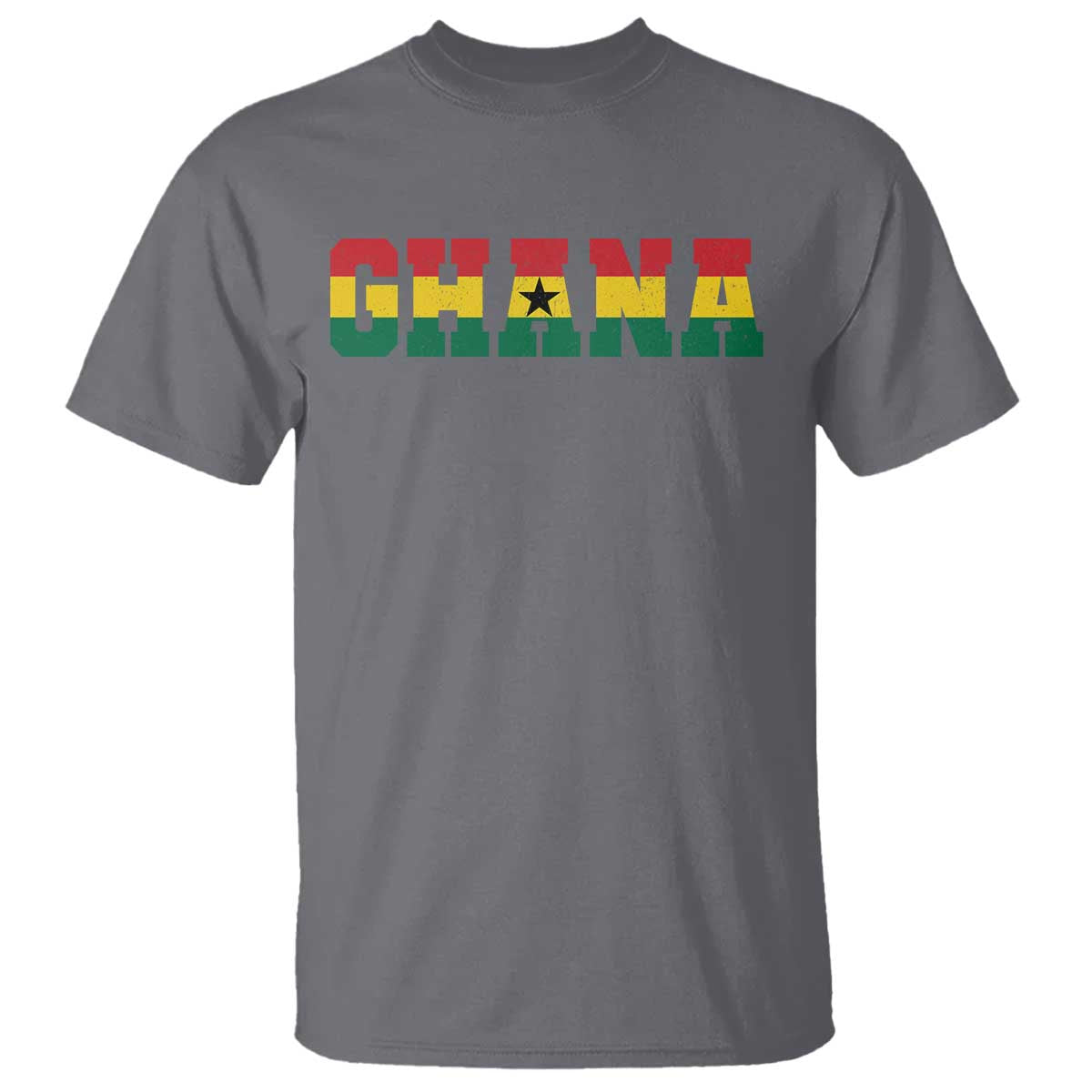Ghana Flag T Shirt Varsity Lettering Design Ghanaian Pride Heritage Graphic