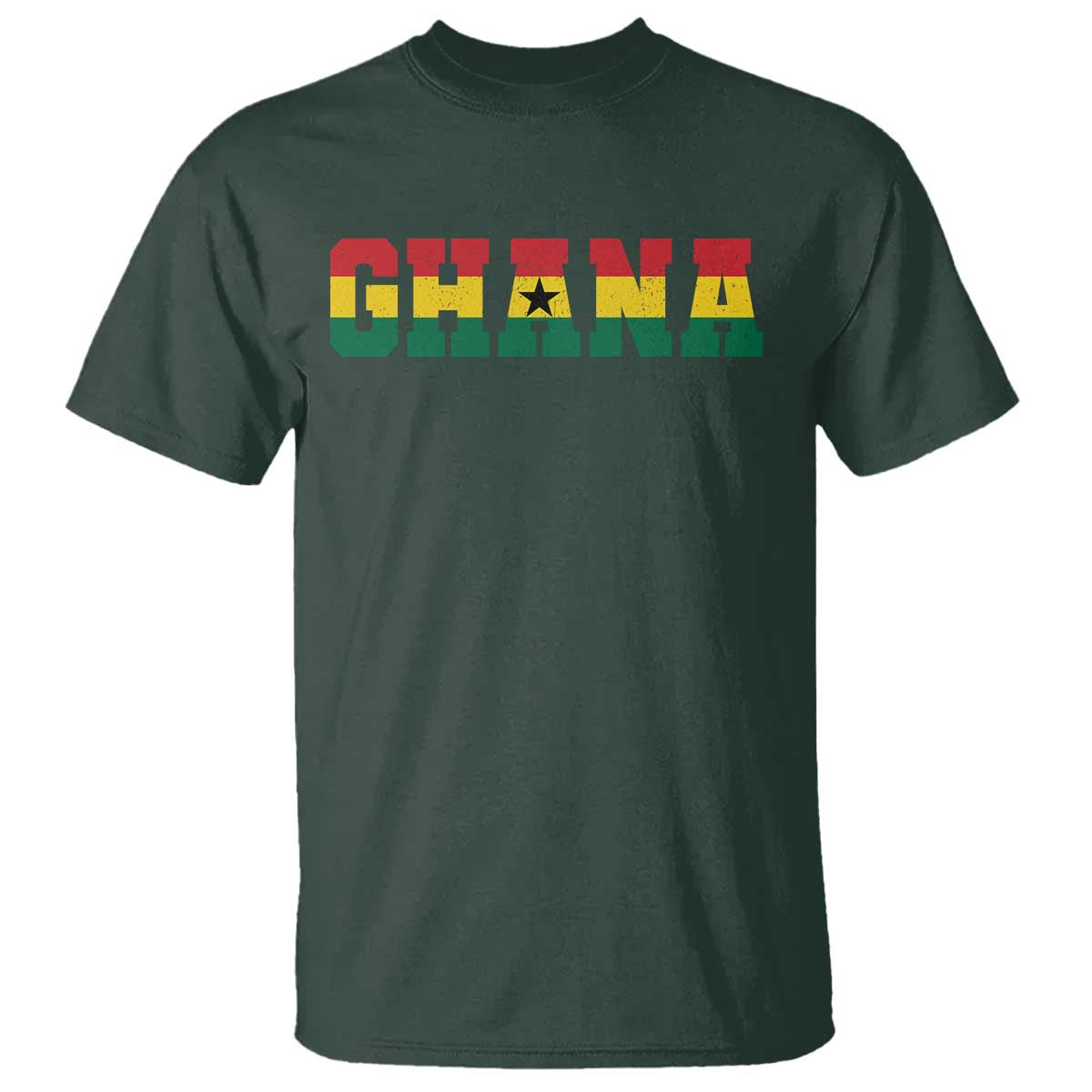 Ghana Flag T Shirt Varsity Lettering Design Ghanaian Pride Heritage Graphic