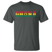 Ghana Flag T Shirt Varsity Lettering Design Ghanaian Pride Heritage Graphic
