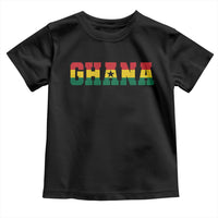 Ghana Flag Toddler T Shirt Varsity Lettering Design Ghanaian Pride Heritage Graphic