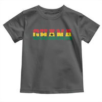 Ghana Flag Toddler T Shirt Varsity Lettering Design Ghanaian Pride Heritage Graphic