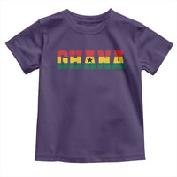 Ghana Flag Toddler T Shirt Varsity Lettering Design Ghanaian Pride Heritage Graphic