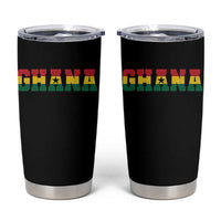 Ghana Flag Tumbler Cup Varsity Lettering Design Ghanaian Pride Heritage Graphic