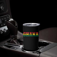 Ghana Flag Tumbler Cup Varsity Lettering Design Ghanaian Pride Heritage Graphic