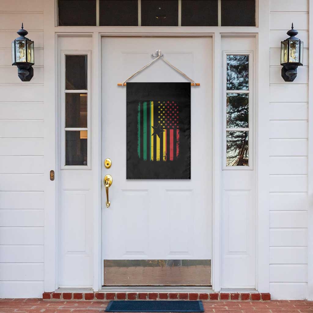 Ghana American Flag Garden Flag Vintage Ghanaian Pride Heritage Graphic for Ghanaian Americans