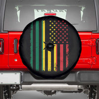 Ghana American Flag Spare Tire Cover Vintage Ghanaian Pride Heritage Graphic for Ghanaian Americans