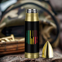 Ghana American Flag Bullet Tumbler Vintage Ghanaian Pride Heritage Graphic for Ghanaian Americans