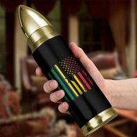 Ghana American Flag Bullet Tumbler Vintage Ghanaian Pride Heritage Graphic for Ghanaian Americans