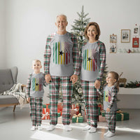 Ghana American Flag Plaid Pajama Set Vintage Ghanaian Pride Heritage Graphic for Ghanaian Americans