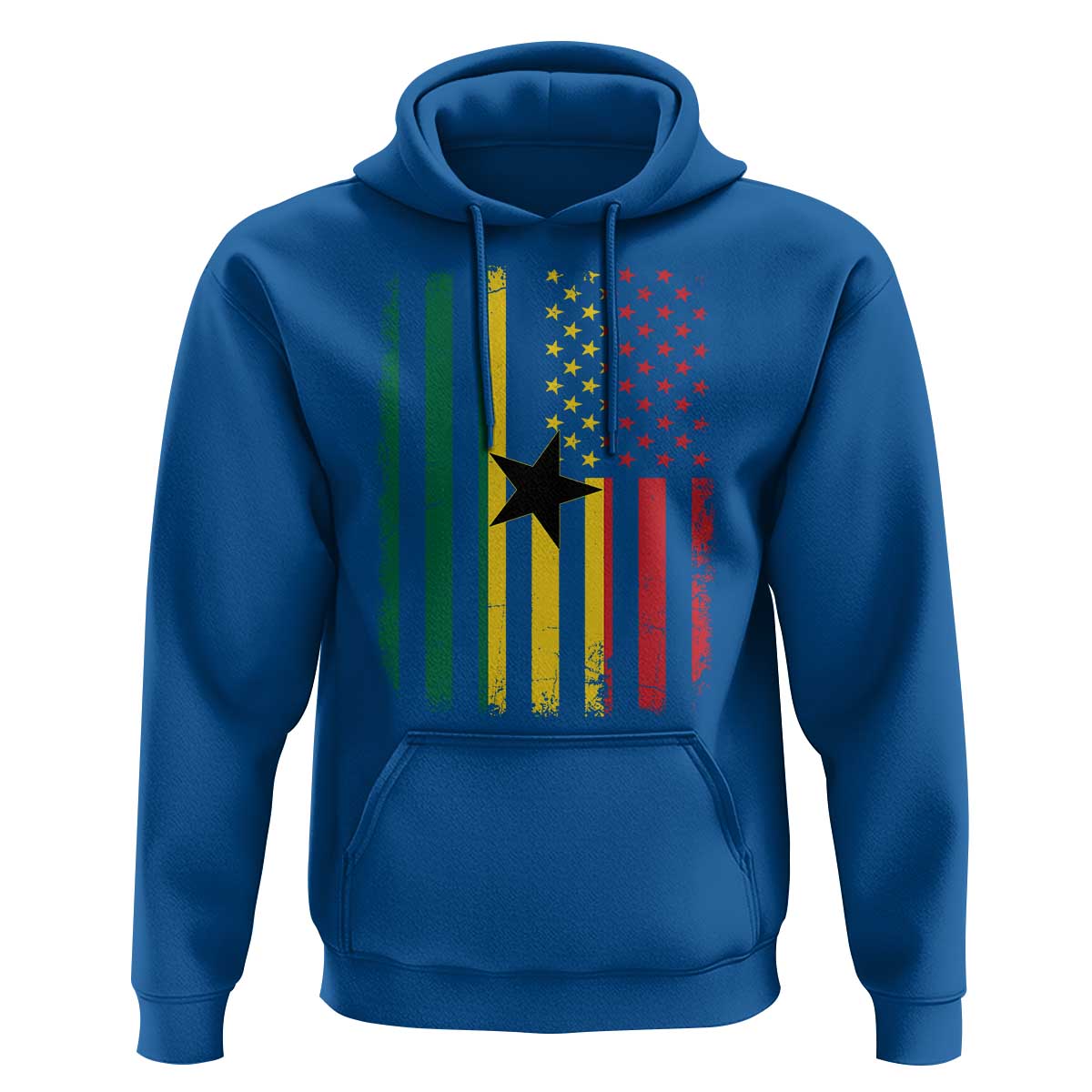 Ghana American Flag Hoodie Vintage Ghanaian Pride Heritage Graphic for Ghanaian Americans