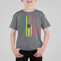 Ghana American Flag T Shirt For Kid Vintage Ghanaian Pride Heritage Graphic for Ghanaian Americans