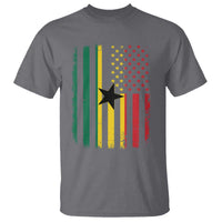 Ghana American Flag T Shirt Vintage Ghanaian Pride Heritage Graphic for Ghanaian Americans